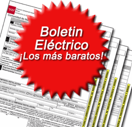 Boletín eléctrico en Madrid.